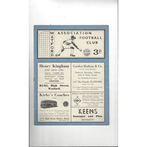 Watford Home Football Programmes