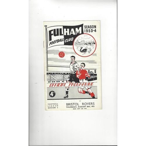 Bristol Rovers Away Football Programmes