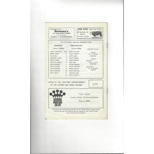 Darlington Away Football Programmes