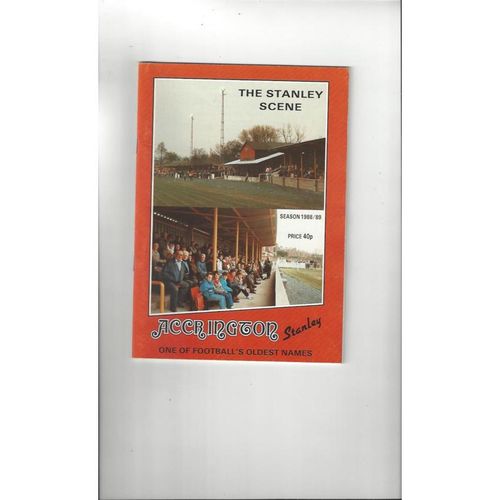 Accrington Stanley Home Football Programmes