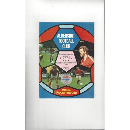 Aldershot Home Football Programmes