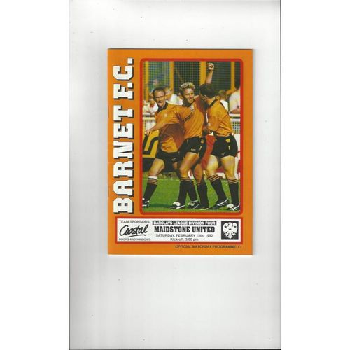 Maidstone United Away Football Programmes