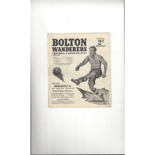 Bolton Wanderers Home Football Programmes