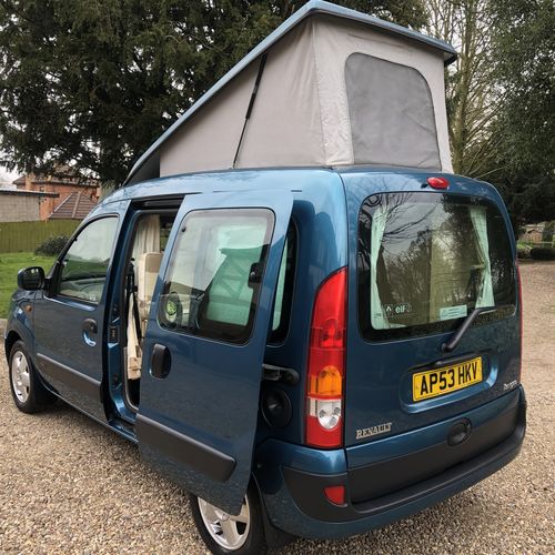 Renault Kangoo 1.2 16V Expression Camper Van Elevating Roof - Lady Owner 9 years