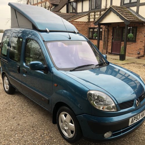 Renault Kangoo 1.2 16V Expression Camper Van Elevating Roof - Lady Owner 9 years