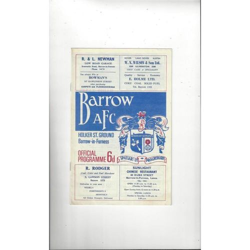 Lancashire Senior Cup Football Programmes All Rounds