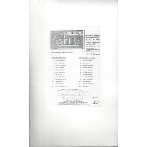 FA Youth Cup Football Programmes