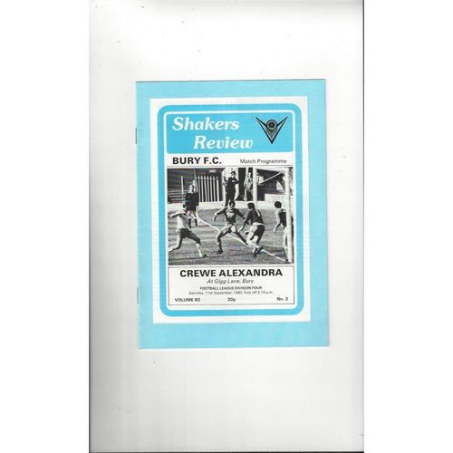 Crewe Alexandra Away Football Programmes