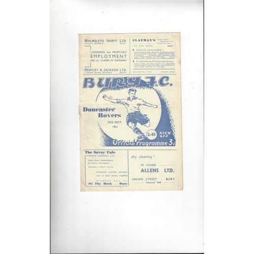 Bury Home Football Programmes