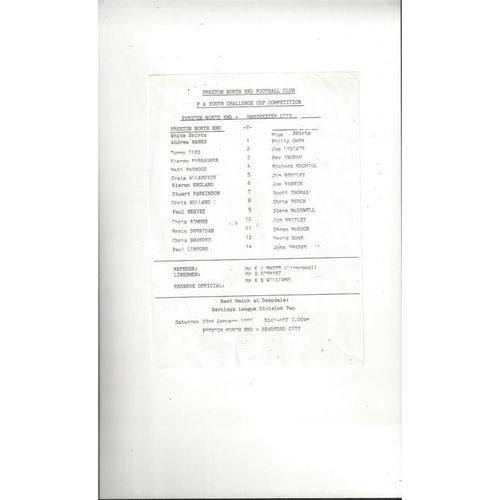 FA Youth Cup Football Programmes