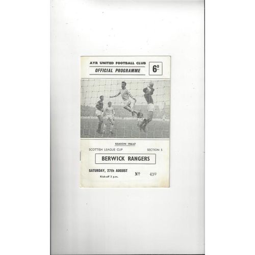 Ayr United Football Programmes