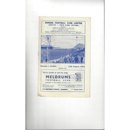 Dundee Football Programmes