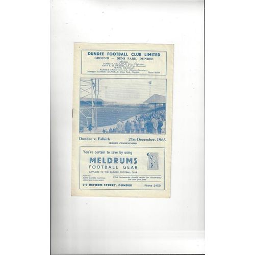 Dundee Football Programmes
