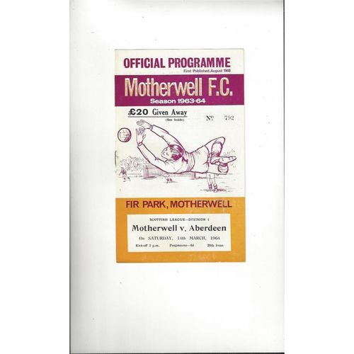 Motherwell Football Programmes