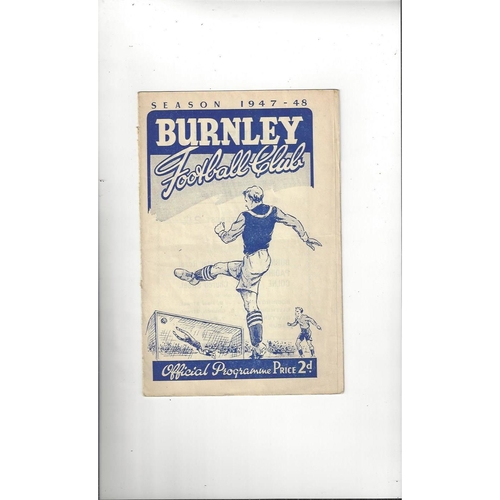 Burnley Home Football Programmes