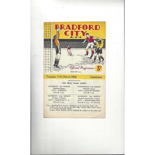 Bradford City Home Football Programmes