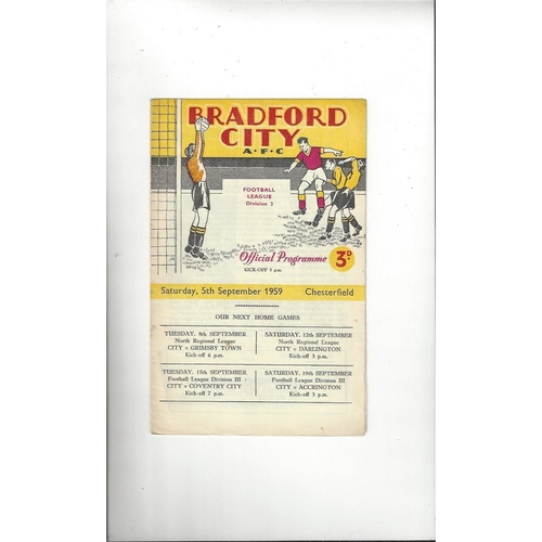 Chesterfield Away Football Programmes