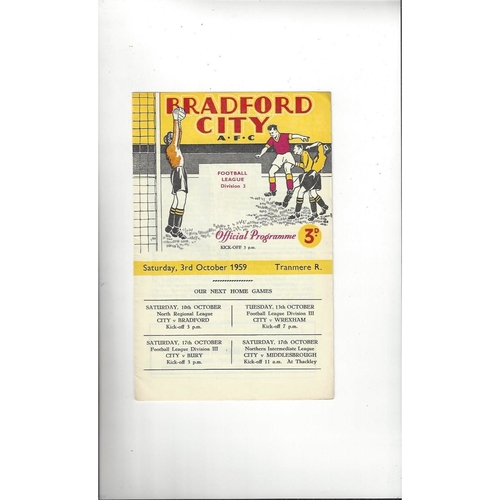 Bradford City Home Football Programmes