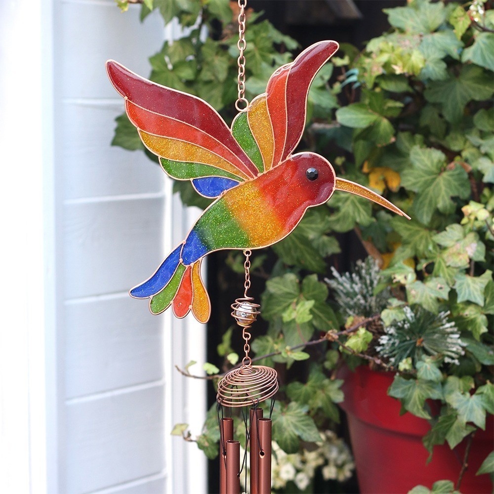 Multicoloured Hummingbird Wind Chime