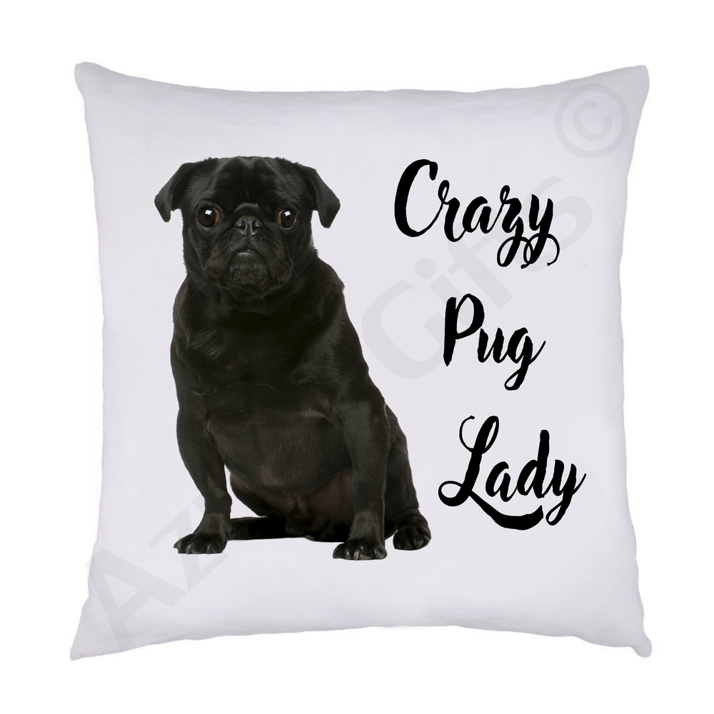 Crazy Cockapoo Lady Cushion (Brown)