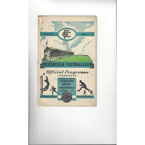 Chesterfield Home Football Programmes