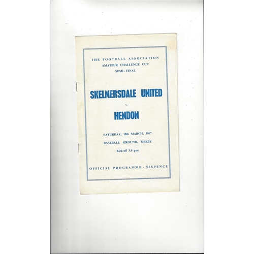 Amateur Cup Semi Final Football Programmes