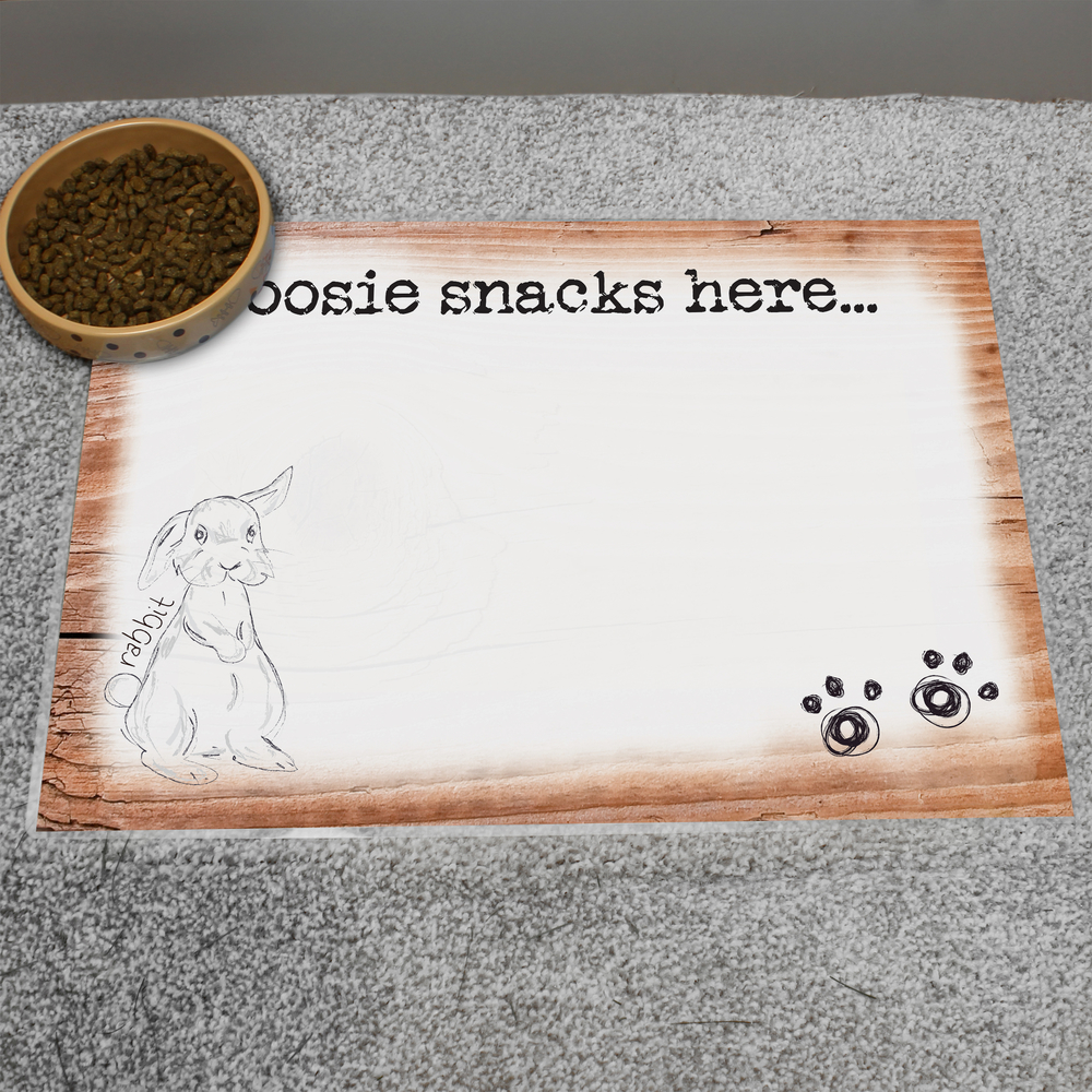 Personalised Scribble Bunny Placemat