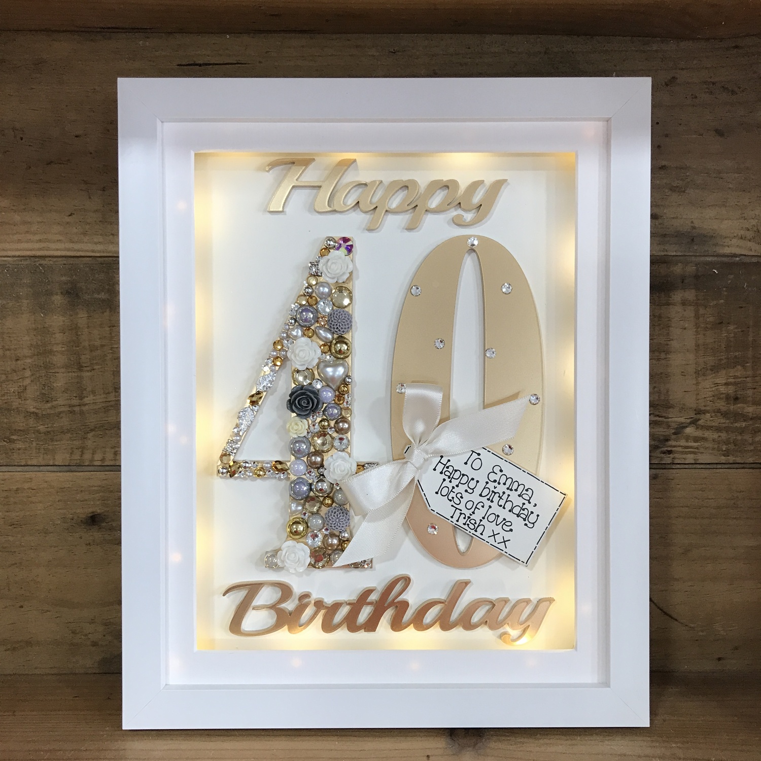 LED Happy 60 th birthday frame | Crafty Monkey | Sports