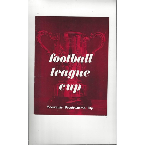 League Cup Final Football Programmes