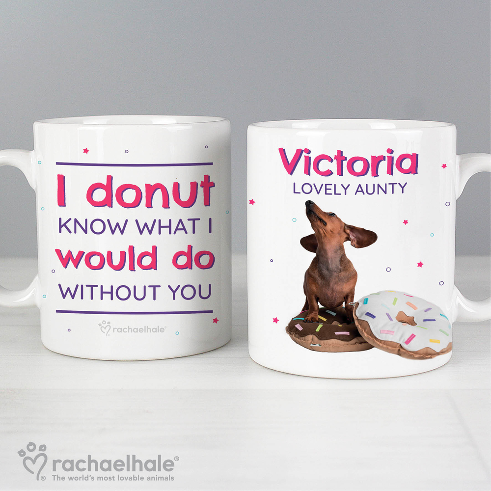 Personalised Rachael Hale 'I Donut Know' Mug