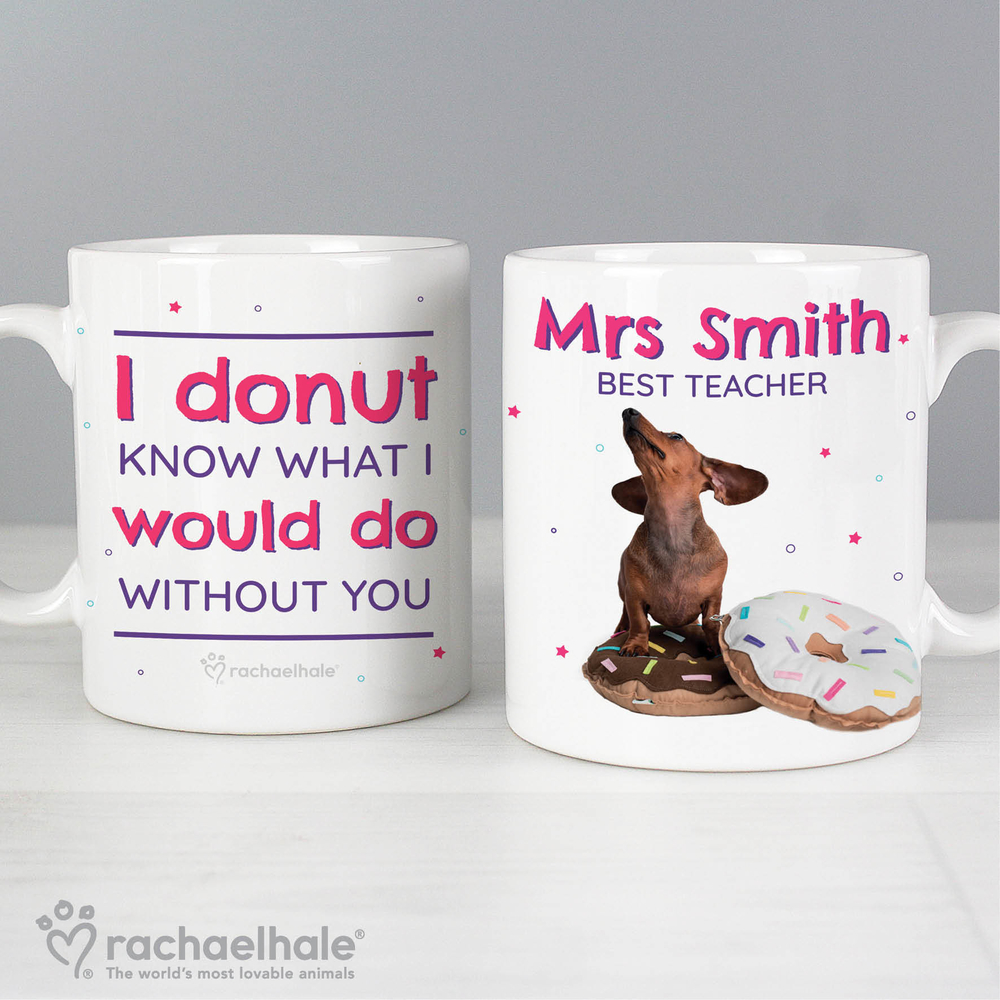 Personalised Rachael Hale 'I Donut Know' Mug