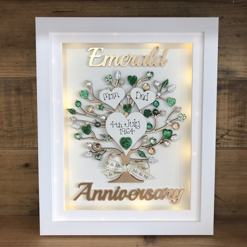 LED “ Floral Tin wedding “ frame