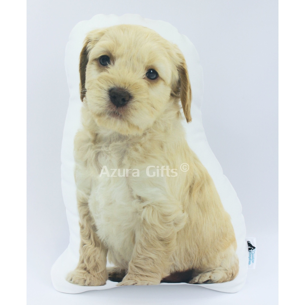 Cockapoo Shaped Dog Cushion (Beige)