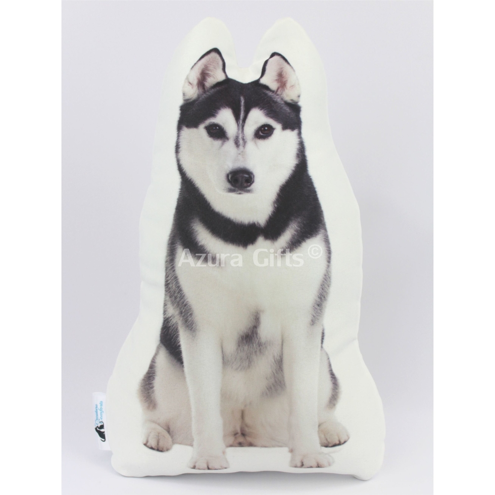 Siberian Husky Shaped Dog Cushion
