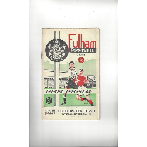 Fulham Home Football Programmes