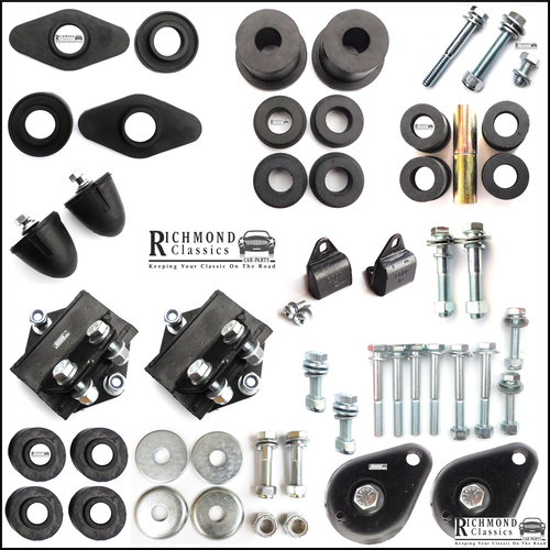 Classic Mini Front & Rear Subframe Rubber Bush Kit - 1976 onwards