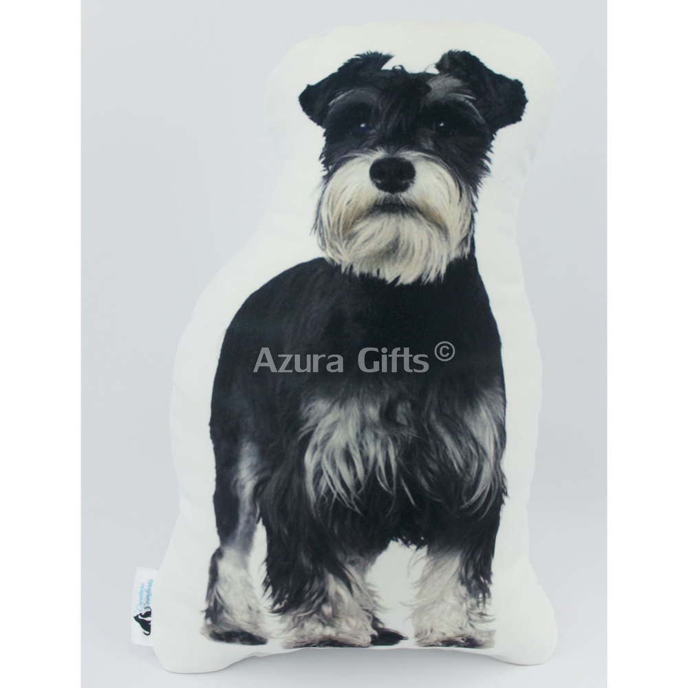 Miniature Schnauzer Shaped Dog Cushion