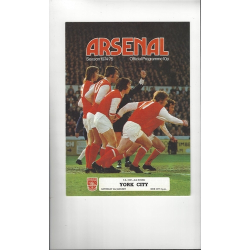 York City Away Football Programmes