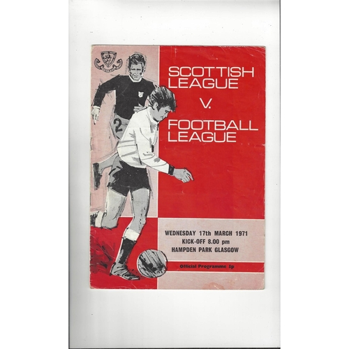 Inter League Football Programmes