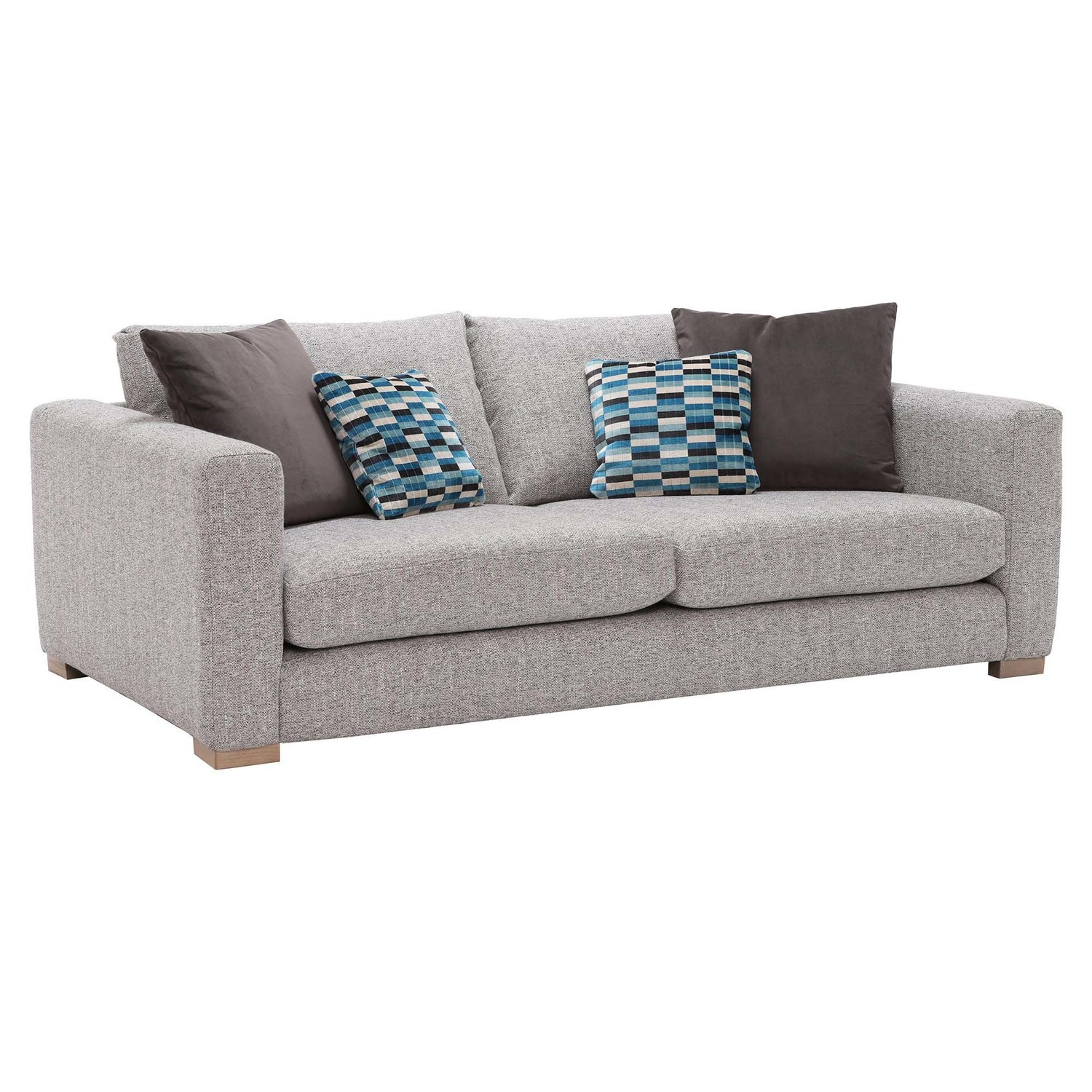 3 SEATER VERSAILLE SOFA IN GREY LISABON ID Sofas Midlands Ltd Sofa