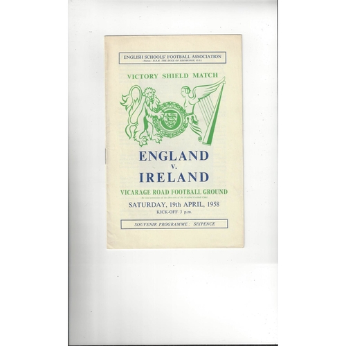 Schools International Football Programmes