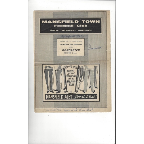 Doncaster Rovers Away Football Programmes