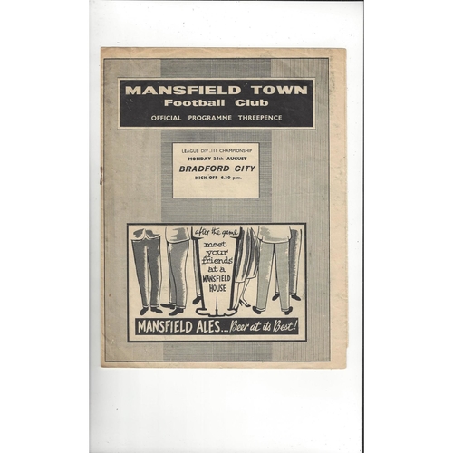 Mansfield Town Home Football Programmes