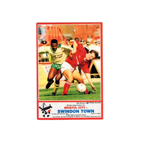 Bristol City Home Football Programmes