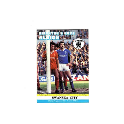 Brighton & Hove Albion Home Football Programmes