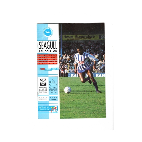 Brighton & Hove Albion Home Football Programmes