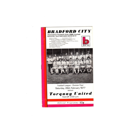 Torquay United Away Football Programmes