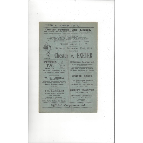 Exeter City Away Football Programmes