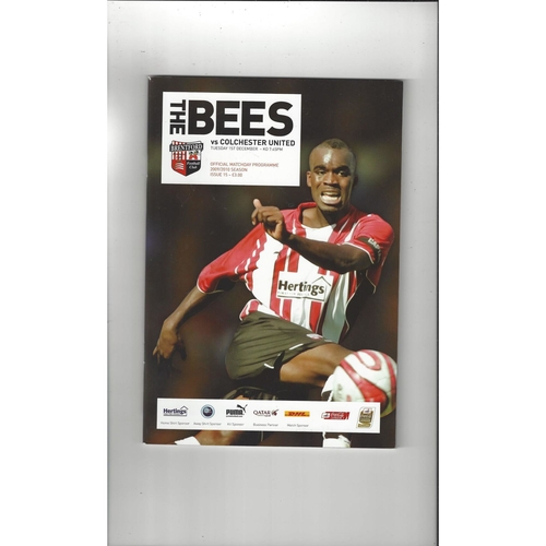 Colchester United Away Football Programmes