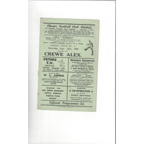 Crewe Alexandra Away Football Programmes